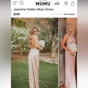 Show Me Your Mumu- Jasmine Halter Maxi Dress